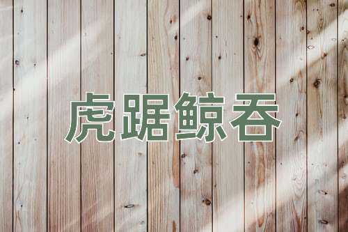 成语虎踞鲸吞