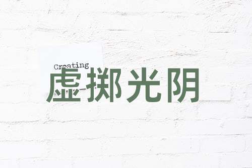 成语虚掷光阴