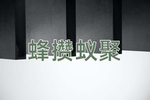 成语蜂攒蚁聚