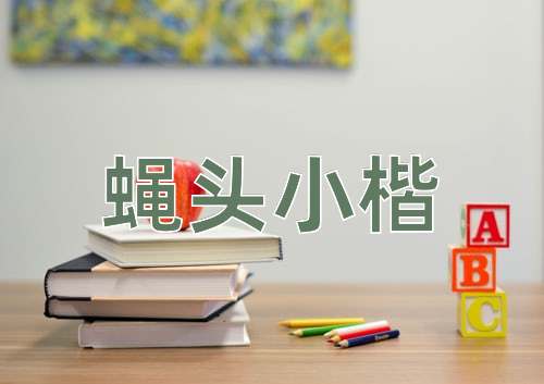 成语蝇头小楷