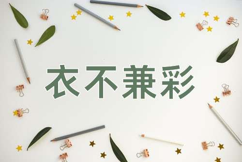 成语衣不兼彩