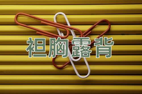 成语袒胸露背