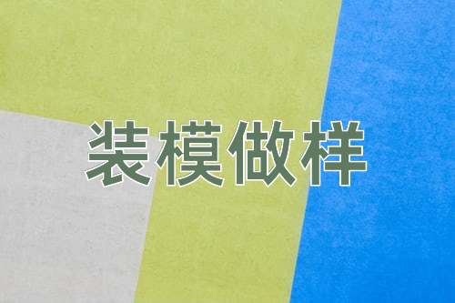 成语装模做样