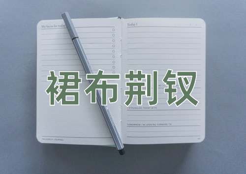 成语裙布荆钗