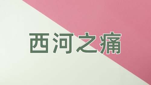 成语西河之痛