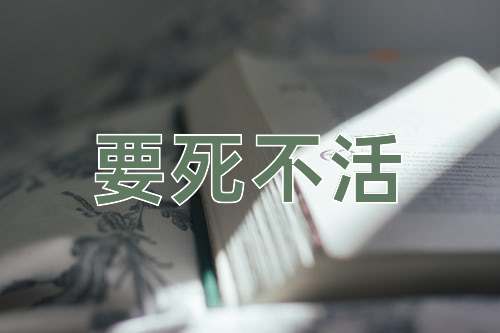 成语要死不活