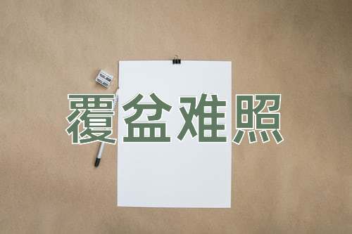 成语覆盆难照