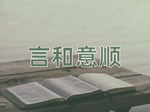 成语言和意顺