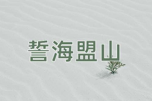 成语誓海盟山