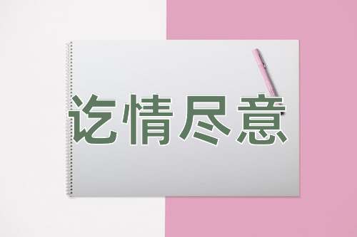 成语讫情尽意
