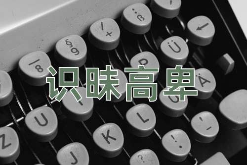 成语识昧高卑