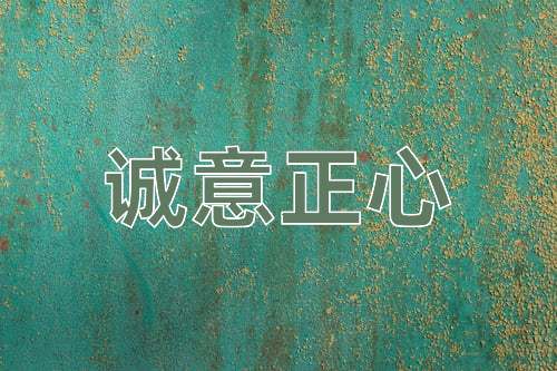成语诚意正心