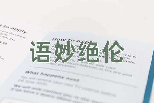 成语语妙绝伦