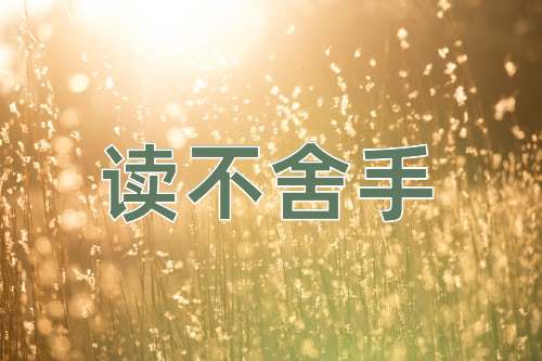 成语读不舍手
