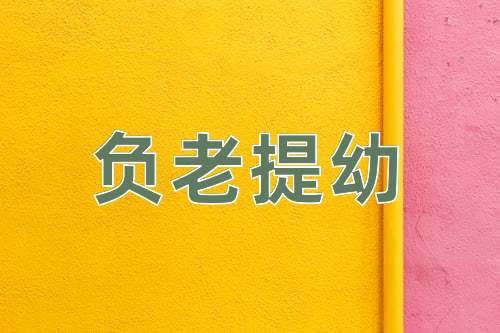 成语负老提幼