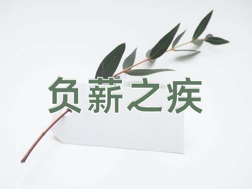 成语负薪之疾