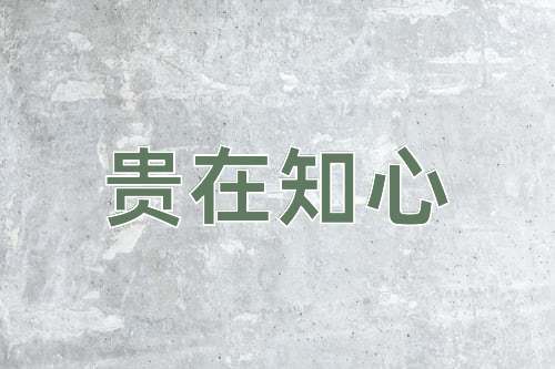 成语贵在知心