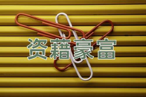 成语资藉豪富