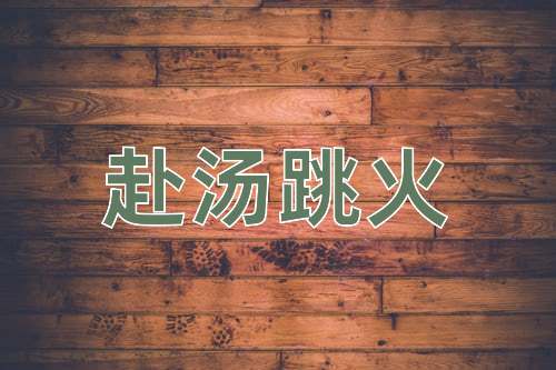 成语赴汤跳火