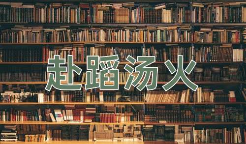 成语赴蹈汤火