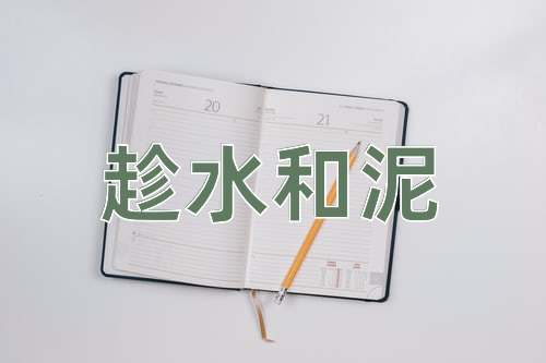 成语趁水和泥