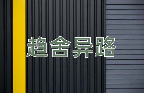 成语趋舍异路
