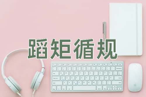 成语蹈矩循规