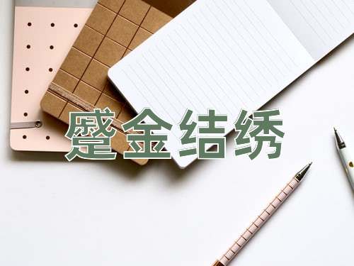 成语蹙金结绣