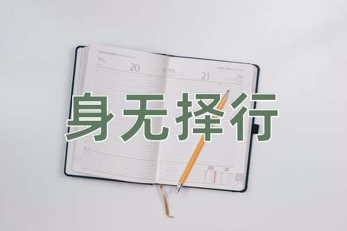 成语身无择行