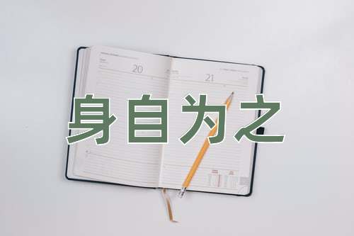 成语身自为之