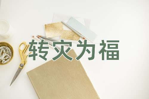 成语转灾为福