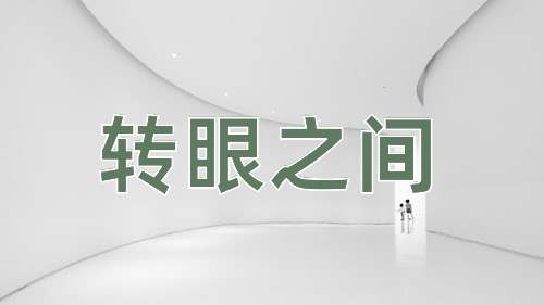 成语转眼之间