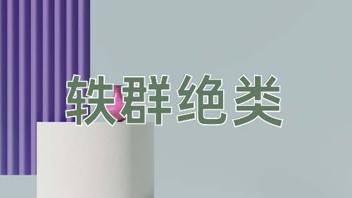 成语轶群绝类