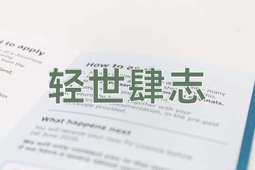 成语轻世肆志