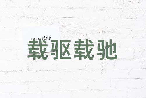 成语载驱载驰