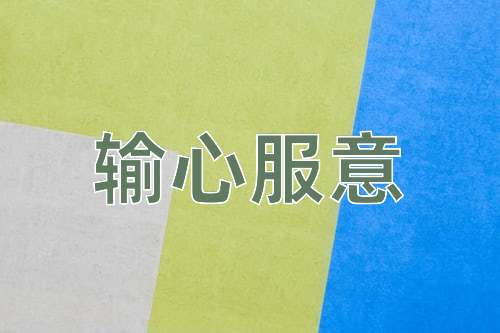 成语输心服意