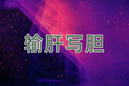 成语输肝写胆