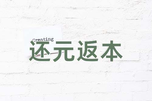 成语还元返本