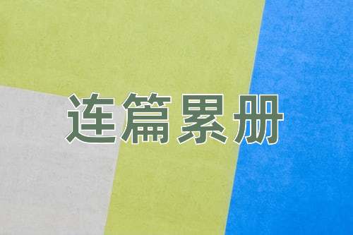 成语连篇累册