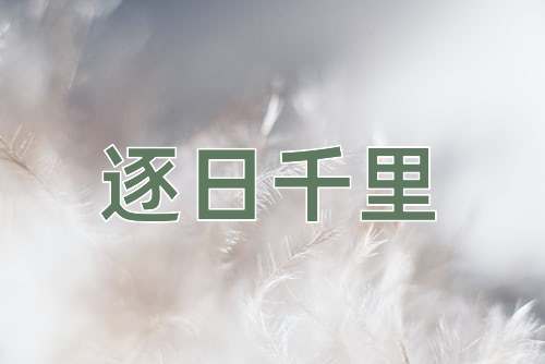 成语逐日千里