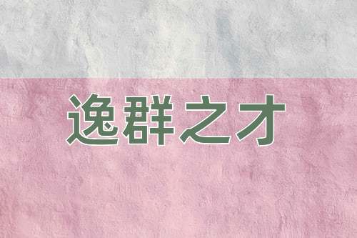 成语逸群之才