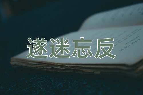 成语遂迷忘反