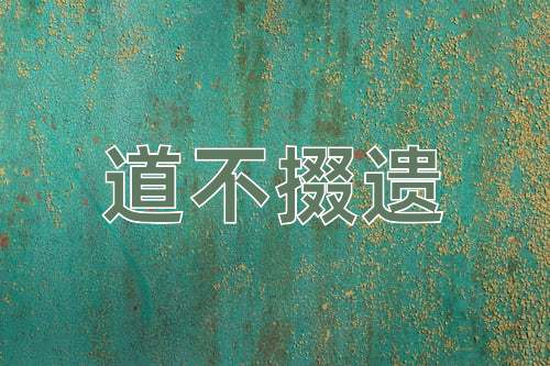 成语道不掇遗