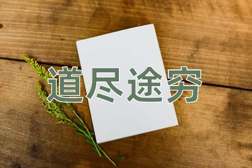 成语道尽途穷