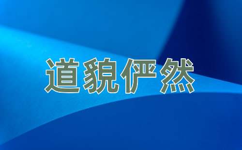 成语道貌俨然