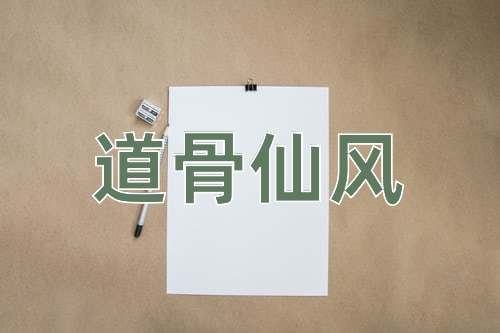 成语道骨仙风