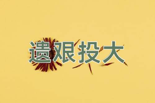 成语遗艰投大