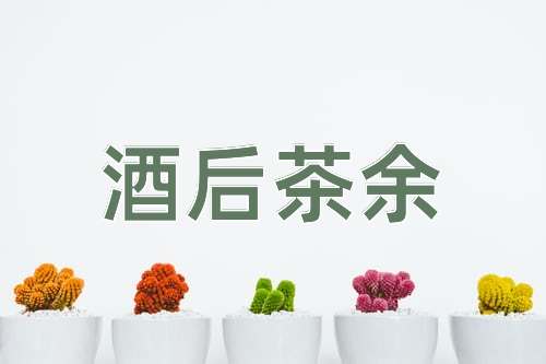 成语酒后茶余