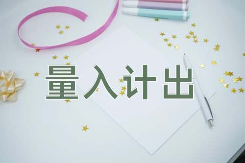 成语量入计出