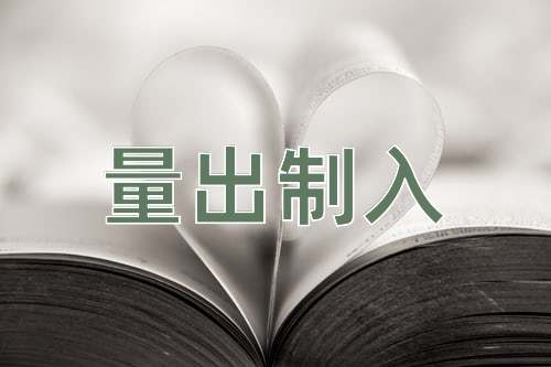 成语量出制入